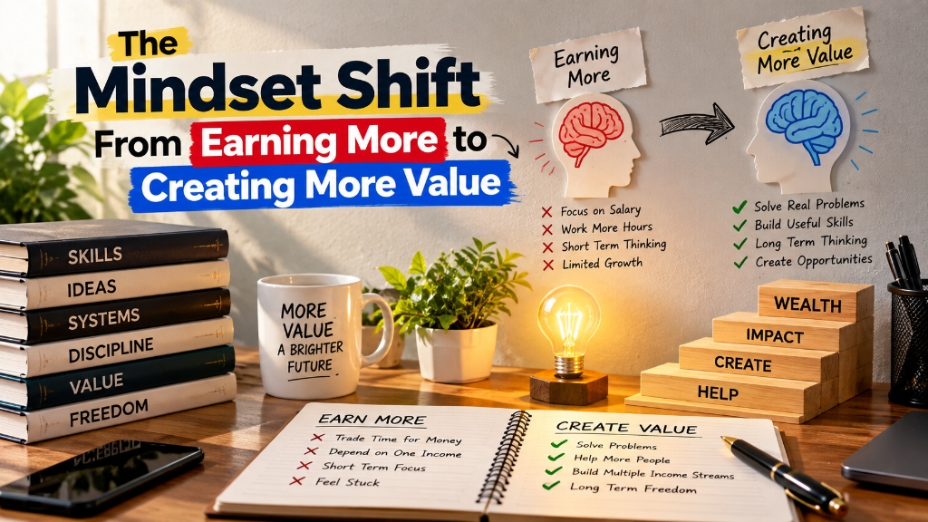The Mindset Shift From Earning More to Creating More Value - Strategic guide to value creation and income growth